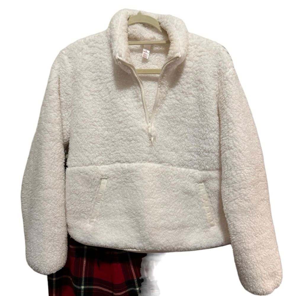 Wondershop - white / off white Fleece sweatshirt - size M